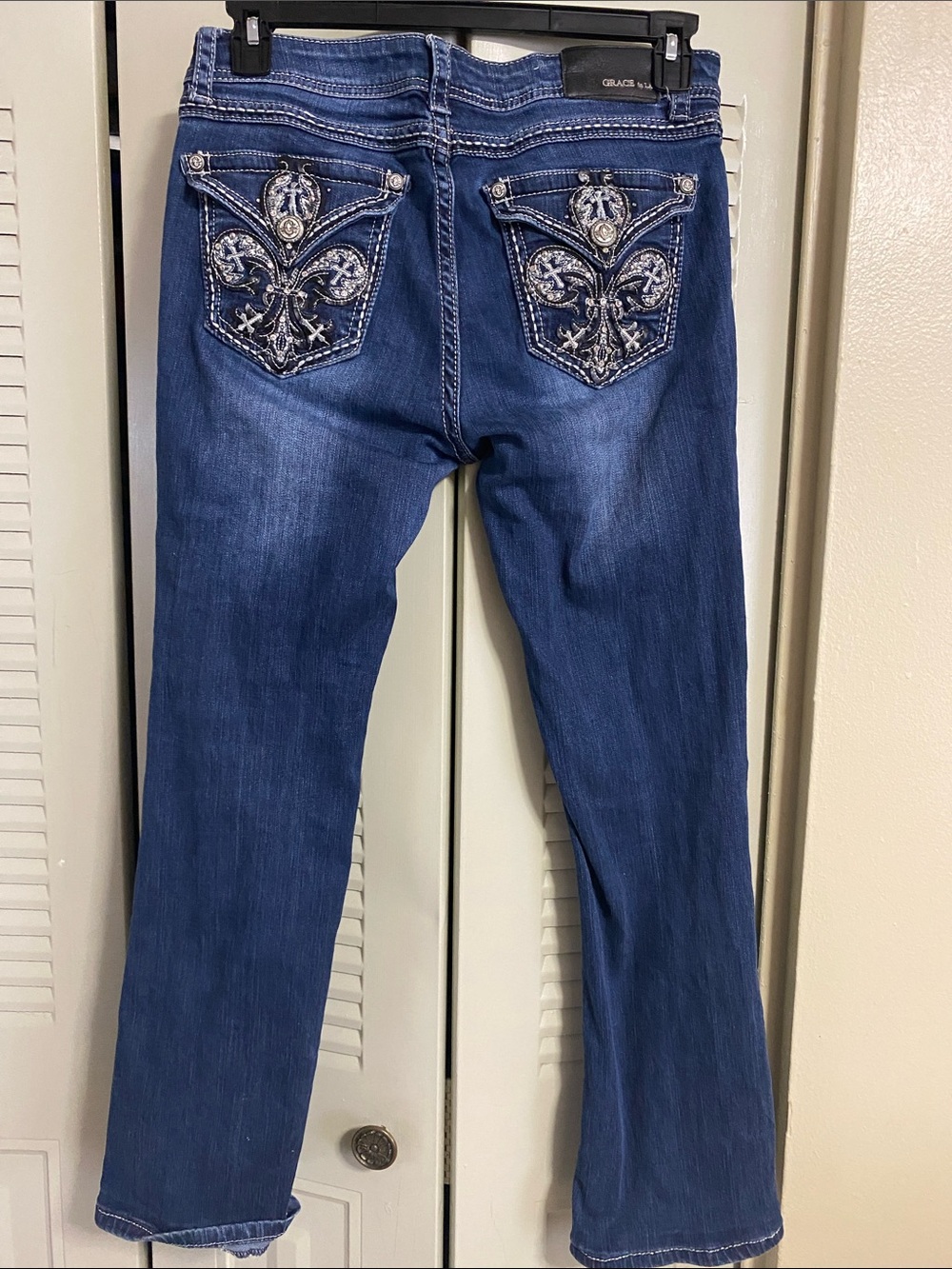 Grace in LA • Women's • Medium-Dark Blue • Bootcut • Stretch Jeans • Sz 30